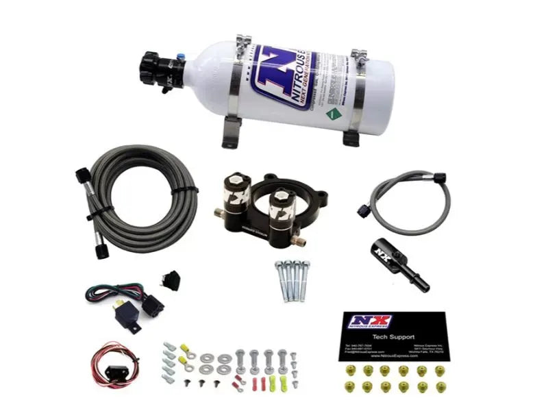 Nitrous Express Nitrous Plate Kit with 5lbs Bottle for Ford 2.3L Ecoboost 2015-2020