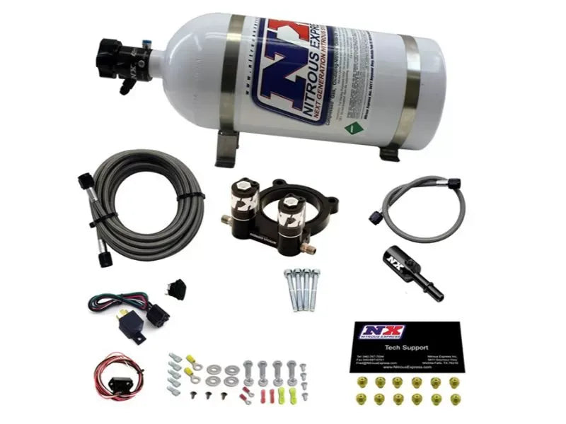 Nitrous Express Nitrous Plate Kit with 10lbs Bottle for Ford 2.3L Ecoboost 2015-2020