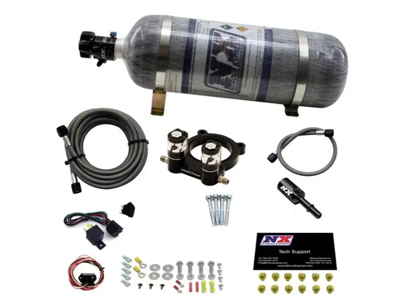 Nitrous Express Nitrous Plate Kit with 12lbs Bottle for Ford 2.3L Ecoboost 2015-2020