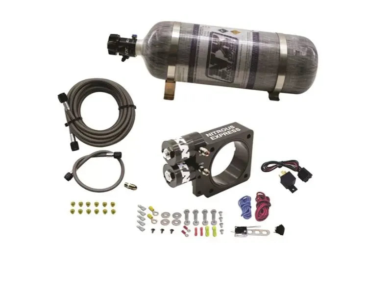 Nitrous Express Nitrous Plate Kit with 12lbs Bottle for 1986-1993 Ford Mustang GT 5.0L