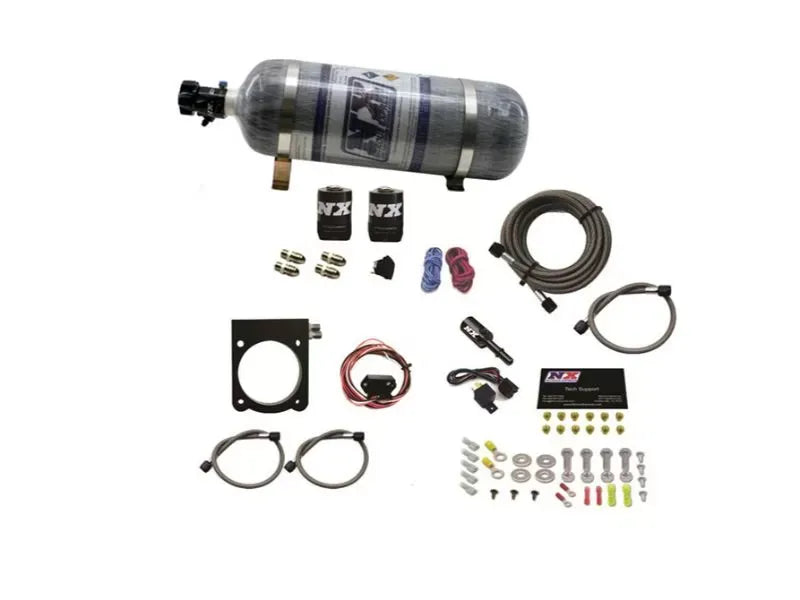 Nitrous Express Nitrous Plate Kit 50-200HP with 12lbs Bottle for Dodge 3.6L 2011-2020
