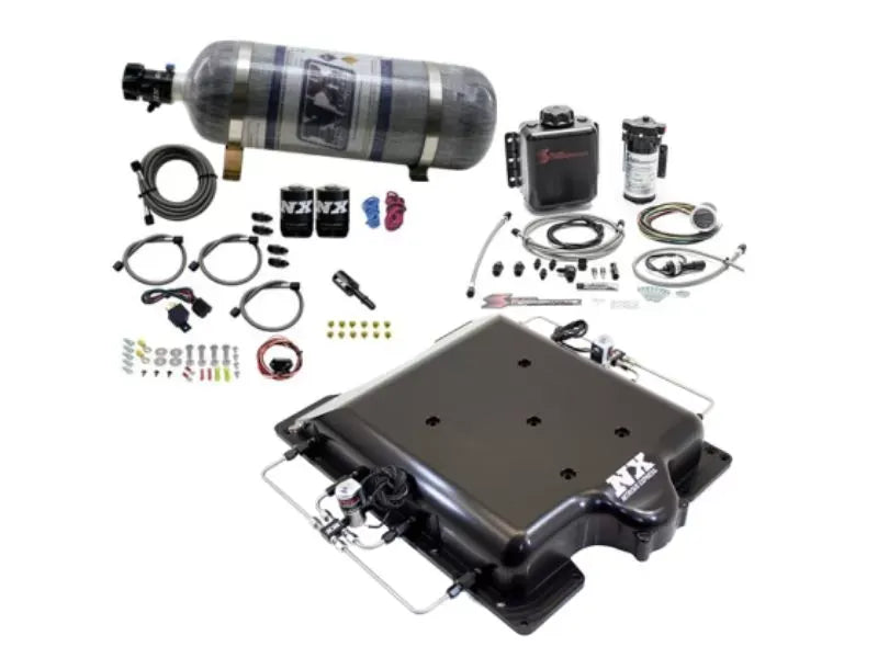 Nitrous Express Supercharger Lid Nitrous | Water Injection Kit 2015-2020 Dodge Hellcat 100-400HP
