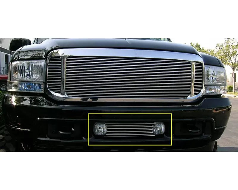 2000-2004 Ford Excursion, 99-04 Super Duty Billet Bumper Grille, Polished, 1 Pc, Bolt-On - PN #25567