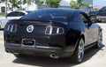 American Car Craft 2Pc Premium Vinyl Taillight Blackout w/Polished Trim Rings Ford Mustang V8 | GT 5L 2010-2012