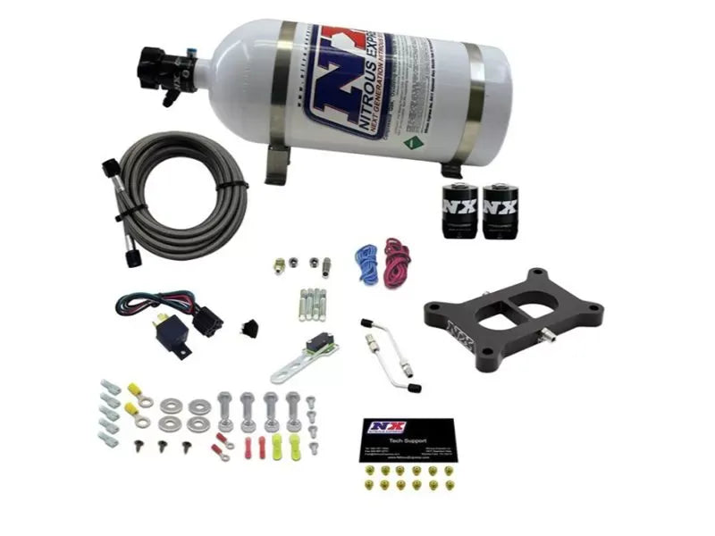 Nitrous Express Nitrous Kit Stage 6 50-300HP 2 BBL with 10lb Bottle for Holley/Ford