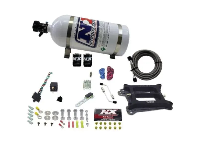 Nitrous Express 50-300HP 4150 4-BBL Nitrous Kit with 10lb Bottle - Stage 6 System