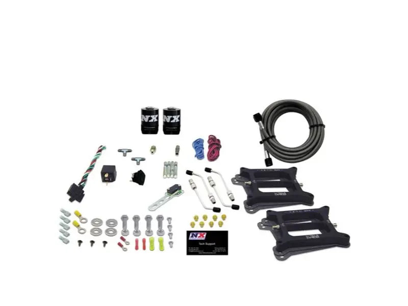 Nitrous Express 50-300HP Dual 4150 Alcohol Nitrous Kit Without Bottle - Stage 6 Plate System