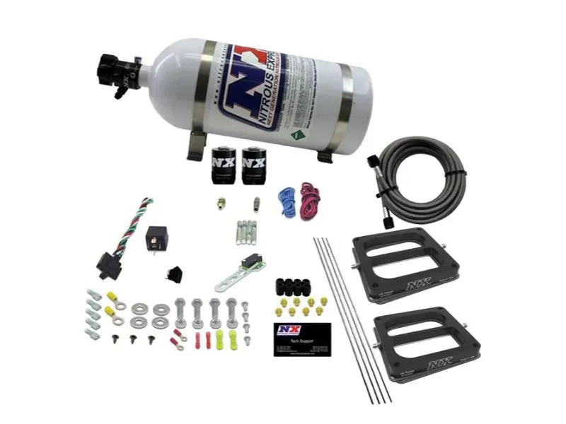 Nitrous Express 50-300HP Dual 4500 Dominator Alcohol Nitrous Kit with 10lbs Bottle
