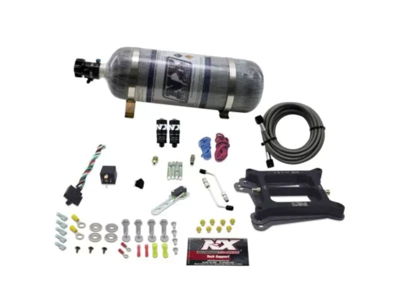 Nitrous Express 50-200HP 4-BBL 4150 Hitman Plus Nitrous Kit with Composite Bottle