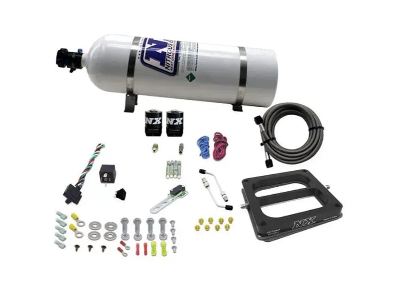Nitrous Express 50-200HP 4500 Dominator Hitman Nitrous Kit with 15lbs Bottle