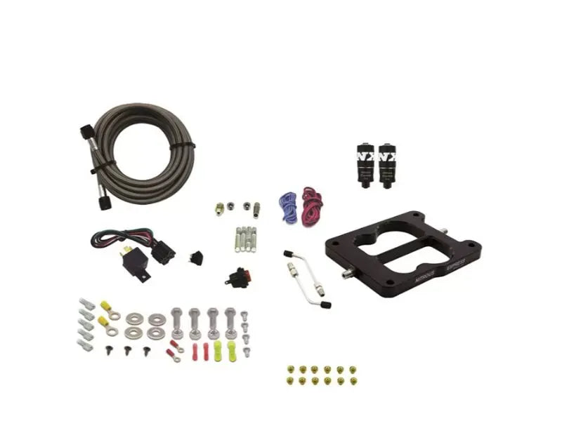 Nitrous Express 50-200HP Q-Jet Holley Spread Bore Hitman Nitrous Kit Without Bottle