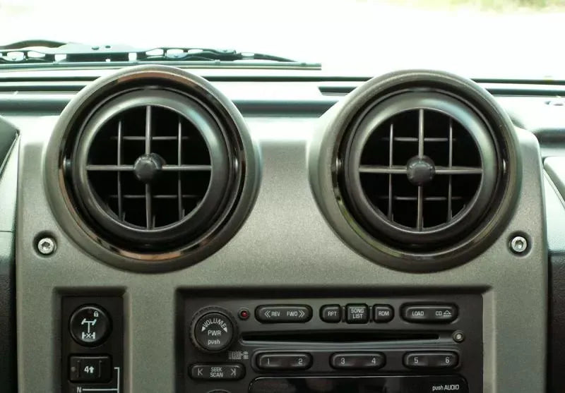 American Car Craft 4Pc Polished Stainless Steel Front A/C Vent Rings Hummer H2 2003-2007