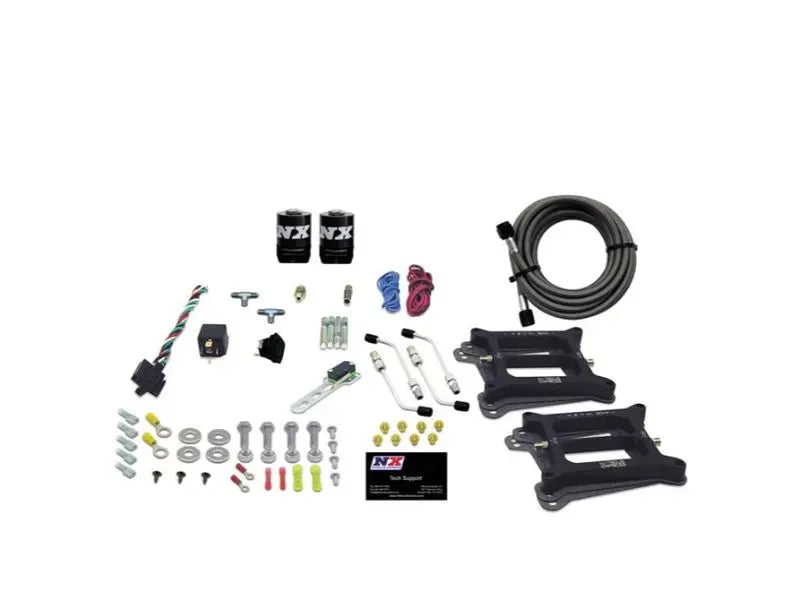 Nitrous Express Dual 4150 Holley Gasoline Nitrous Kit 100-500HP Without Bottle