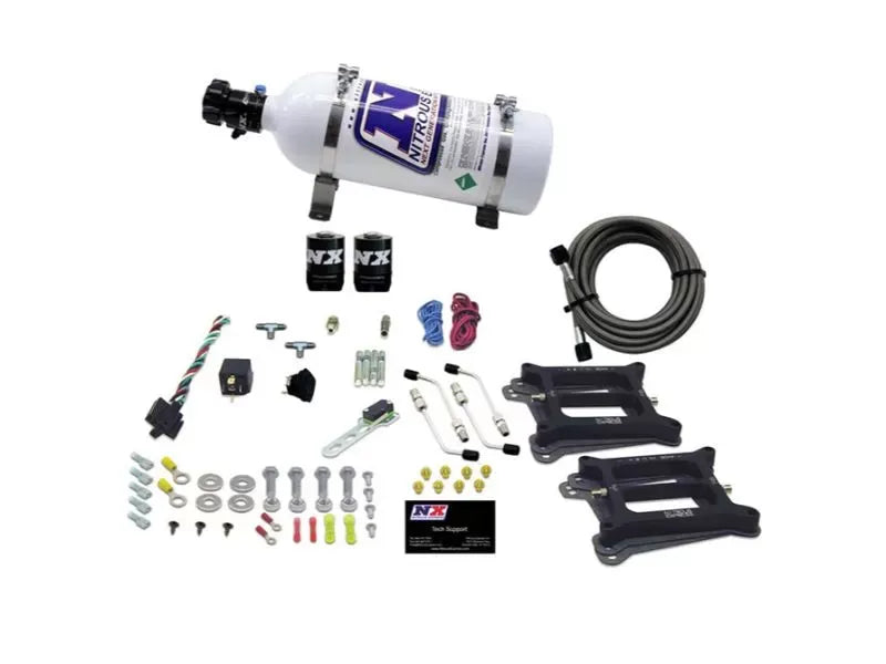 Nitrous Express Nitrous Kit Dual 4150 Holley Alcohol 100-500HP with 5lbs Bottle