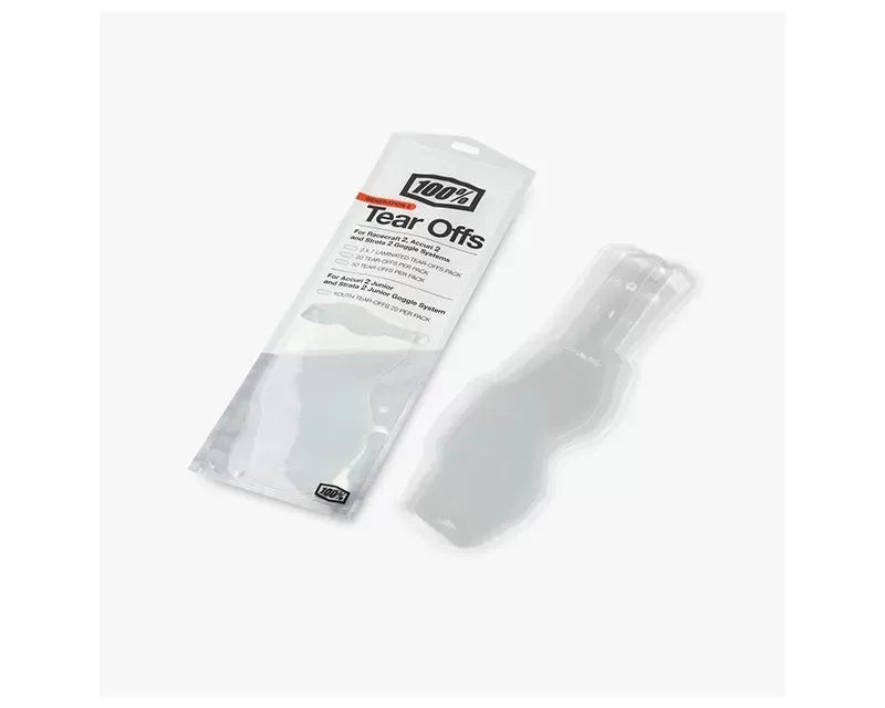 100% 2.0 Standard Moto | MTB Tearoffs(20 PACKS)