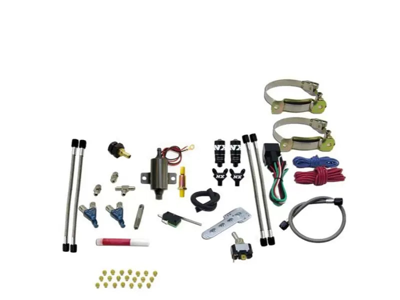 Nitrous Express 2 Cylinder Piranha Nitrous Kit Without Bottle - Direct-Port System, 20-50HP