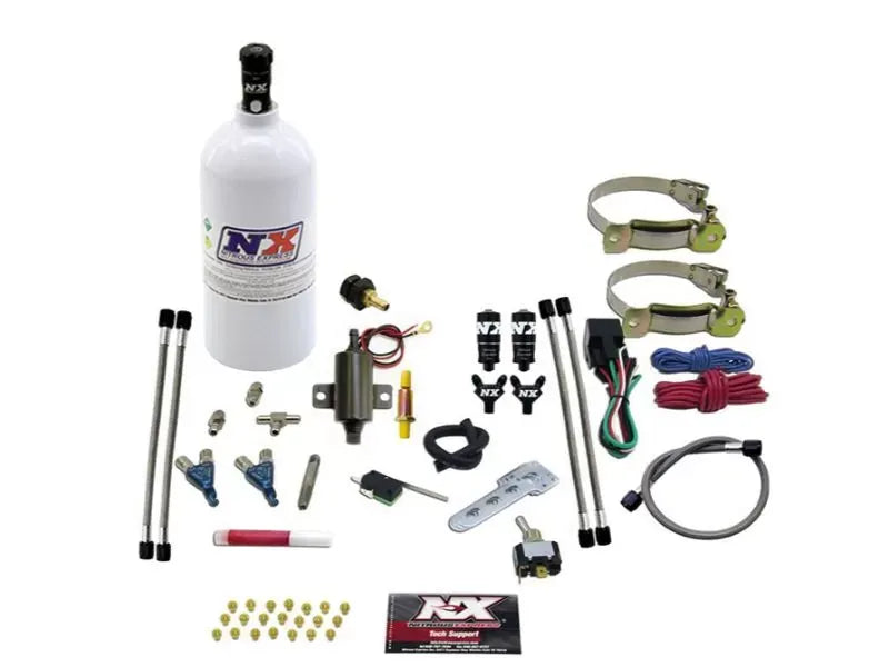 Nitrous Express 2 Cylinder Piranha Nitrous Kit with 2.5lb Bottle for Carbureted Engines