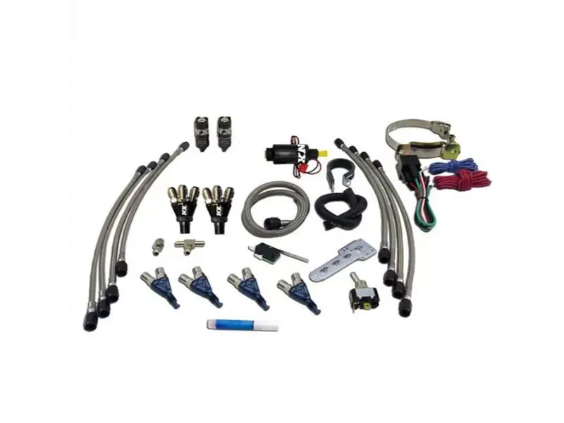 Nitrous Express 4 Cylinder Piranha Nitrous Kit Without Bottle - Direct-Port System, 40-100HP