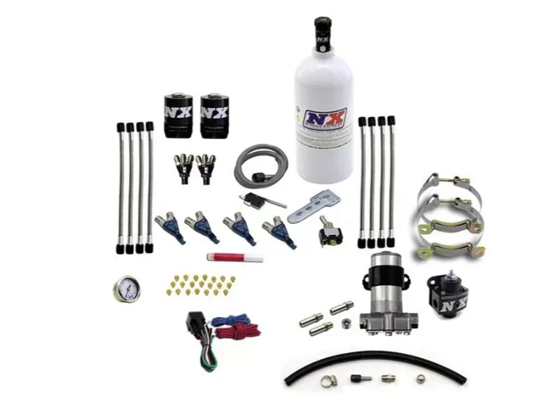 Nitrous Express 4 Cylinder Pro-Mod Piranha Nitrous Kit with 2.5lbs Bottle - Direct-Port System