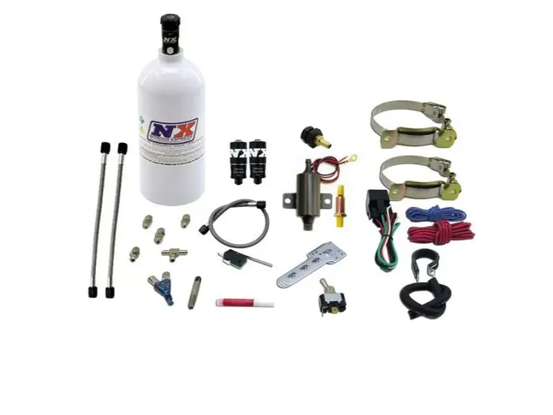 Nitrous Express Single Cylinder Piranha Nitrous Kit 2.5lb Bottle Direct-Port System
