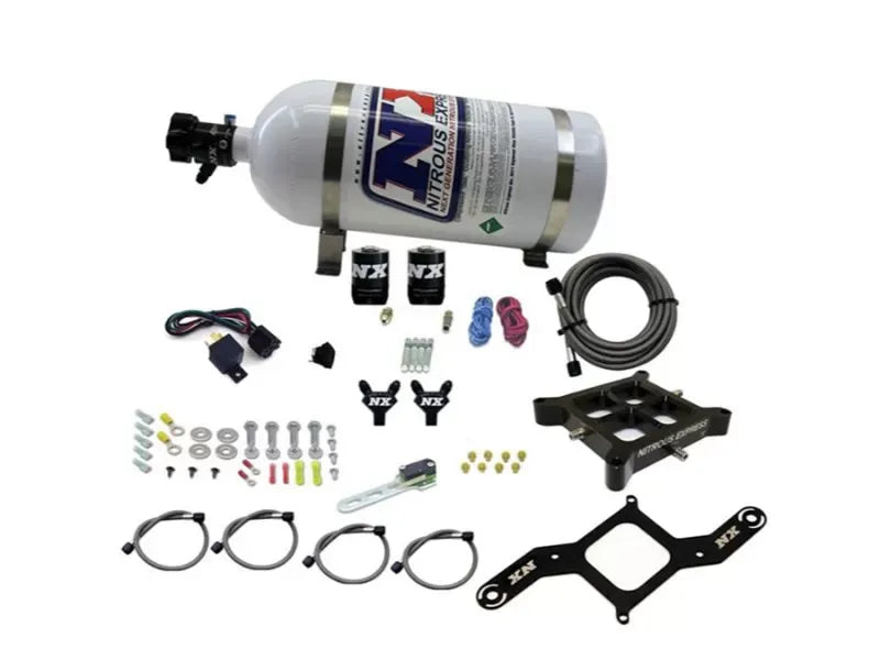 Nitrous Express 50-300HP 4150 Billet Crossbar Nitrous Kit with 10lb Bottle