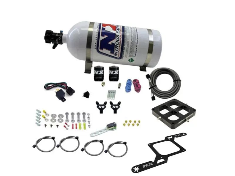 Nitrous Express 50-300HP 4150 Dominator Billet Crossbar Nitrous Kit with 10lb Bottle