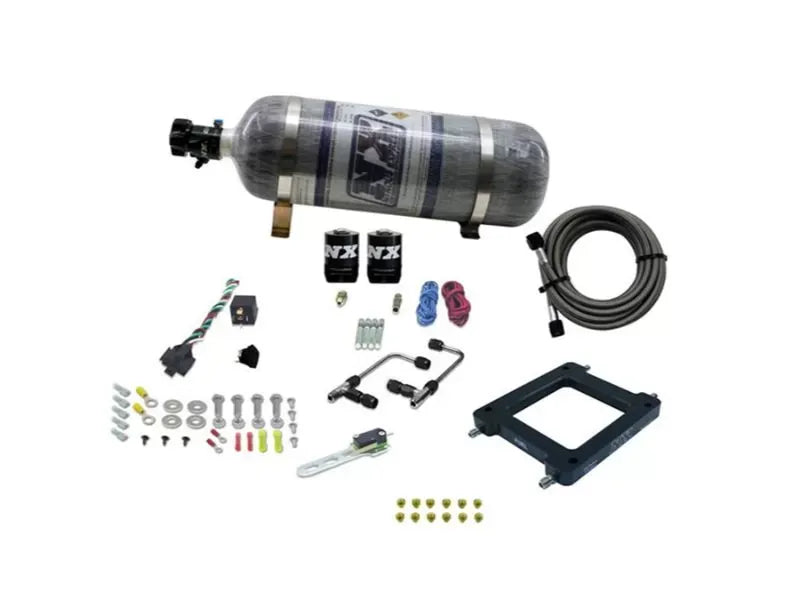 Nitrous Express 50-300HP Gemini Stage 6 Nitrous Kit for Alcohol Dominator 4500, 12lbs Bottle