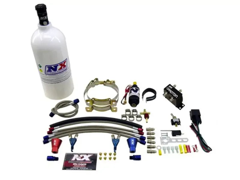 Nitrous Express 2 Cylinder Proton Nitrous Kit with 1.0lb Bottle for Carbureted Engines