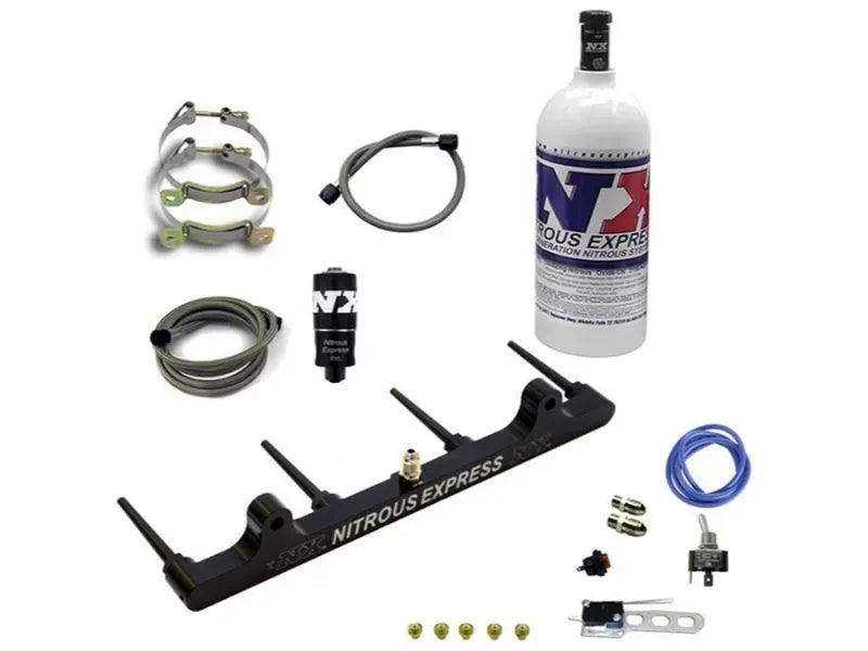 Nitrous Express Billet Spray Bar Nitrous Kit for Suzuki Hayabusa 2008+, 1lb Bottle