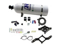 Nitrous Express 50-300HP 4150 Billet Crossbar Nitrous Plate Kit with 15lbs Bottle