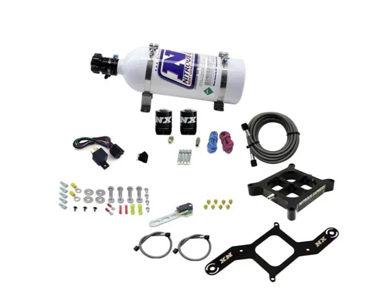 Nitrous Express 50-300HP 4500 Single Entry Billet Crossbar Nitrous Kit with 10lb Bottle