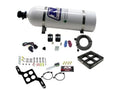 Nitrous Express 50-300HP Billet Crossbar Stage 6 Nitrous Kit with 15lb Bottle, 4150 Flange