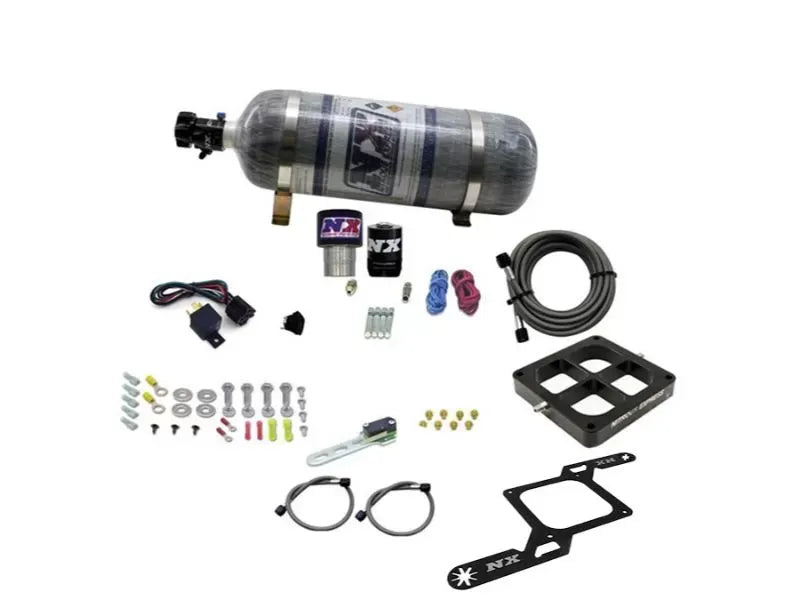 Nitrous Express Nitrous Kit 250-650HP Single Entry Crossbar RNC .178 4500 Flange 12lbs Bottle