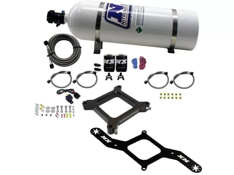 Nitrous Express 50-300HP 4150 Assassin Plate Nitrous Kit with 15lbs Bottle