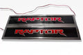 American Car Craft 2Pc Red LED Illuminated Carbon Fiber Front Door Sills Ford Raptor 2017-2020