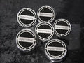 American Car Craft 6Pc Ford Blue Triple Plated Chrome Inlay Fluid Cap Covers Ford Raptor 2010-2014