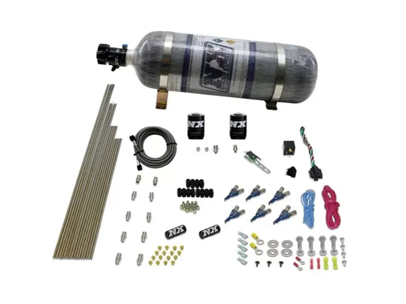 Nitrous Express Nitrous Kit 150-375HP 6 Cylinder Gas with 12lb Bottle - Model 80006-12