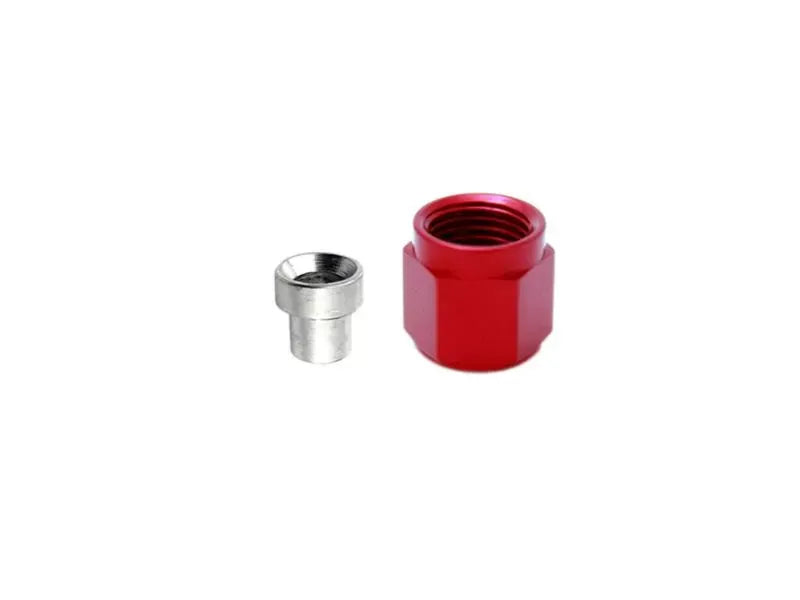 Nitrous Express 80091 3AN Red Aluminum B-Nut and Sleeve for Nitrous Systems