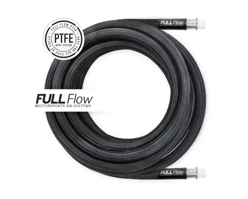 Nuke Performance Black Nylon PTFE Braided Fuel Hose AN-12 4m