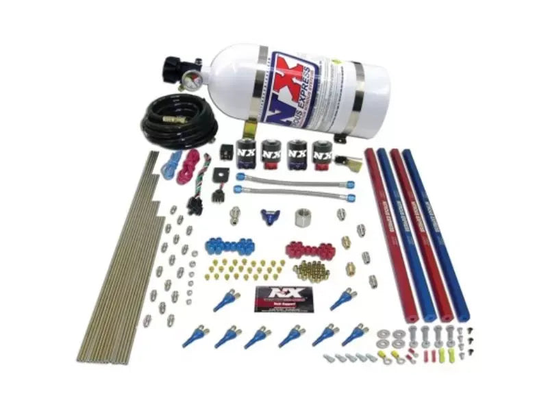 Nitrous Express Nitrous Kit 200-600HP Shark Gas 2 Solenoid with 10lbs Bottle