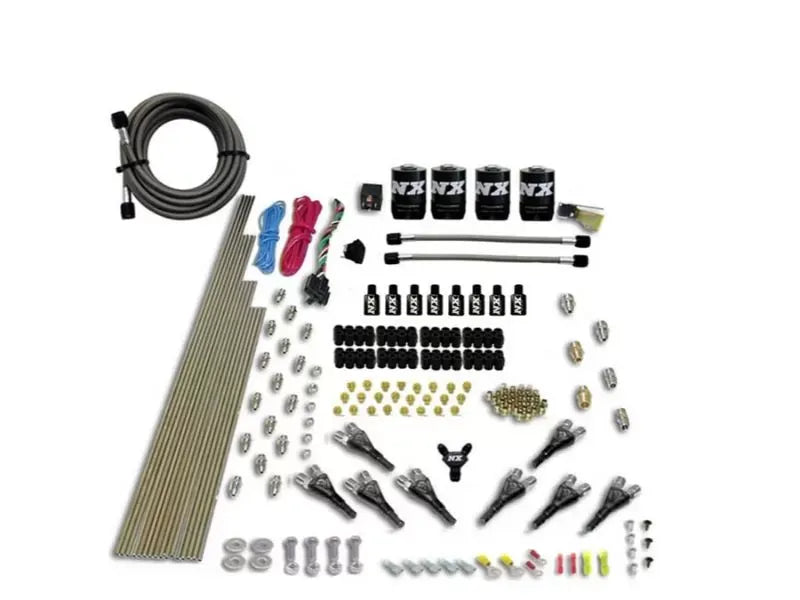 Nitrous Express Nitrous Kit 200-600HP 8 Cylinder Shark Direct Port 4 Solenoids No Bottle