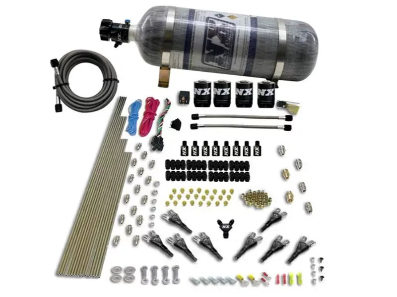 Nitrous Express Nitrous Kit 200-600HP 8 Cylinder Shark Direct Port with 12lbs Bottle