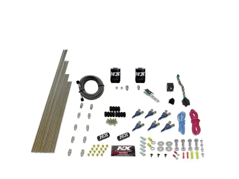 Nitrous Express Nitrous Kit 200-1200HP Shark Dual Stage Alcohol 16 Nozzles 8 Solenoids