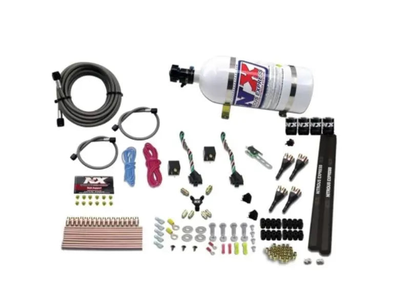 Nitrous Express Nitrous Kit 100-300HP SX2 Nozzle 10lbs Bottle for 4 Cylinder Engines