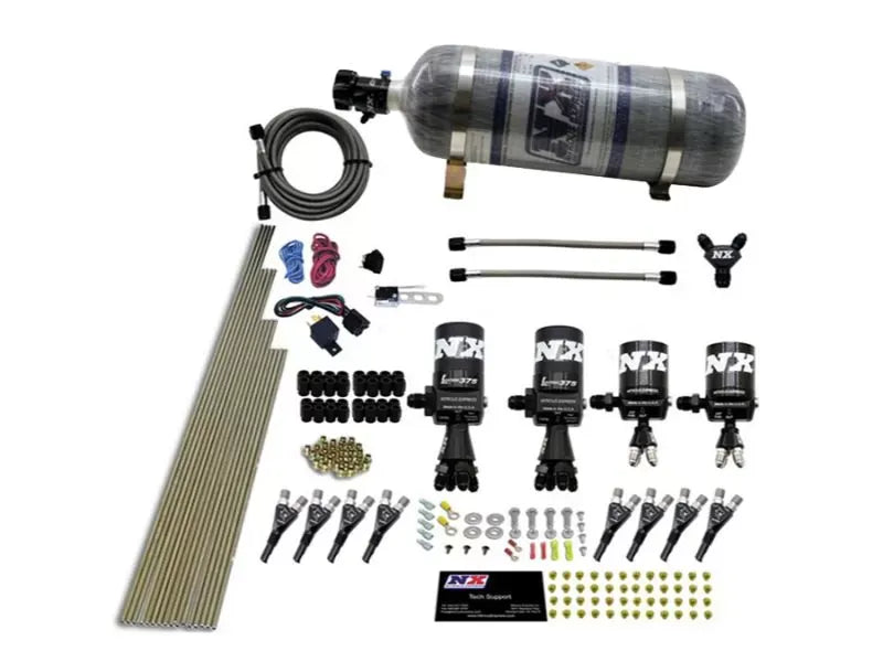 Nitrous Express Nitrous Kit 200-600HP for 8 Cylinder Engines with 12lbs Bottle and Solenoids