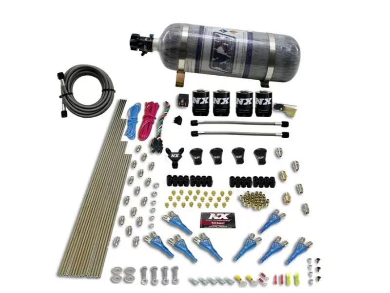 Nitrous Express Nitrous Kit 200-600HP 4 Solenoids Pro-Shark with 12lbs Bottle