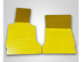 American Car Craft 2Pc Polished Yellow Diamond Plate Floor Mats Chevrolet Corvette C6 2005-2013