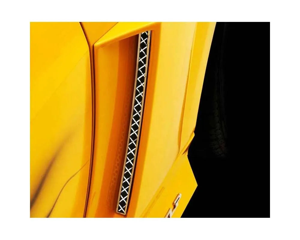 American Car Craft 2Pc Xenon Scoops Laser Mesh Side Vent Grilles Chevrolet Camaro 2010-2013