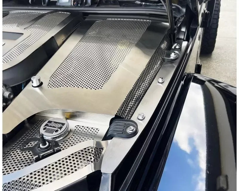 American Car Craft 3pc Fender Covers Brushed w/Perforation Jeep Wrangler JK 2007-2018