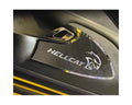 American Car Craft 2Pc Stainless w/Carbon Fiber Overlay HellCat Door Badges Dodge Challenger 2015-2023